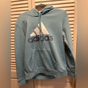 Adidas Light Blue Pullover Hoodie
